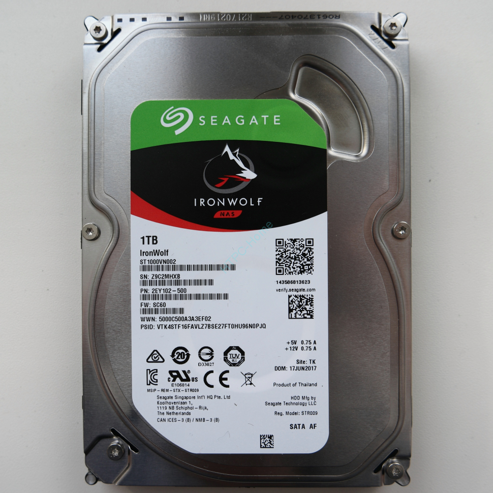 Жесткий диск 1Tb Seagate IronWolf NAS ST1000VN002 3.5" 5900rpm 64Mb фото 1 — HTPC-Home.ru