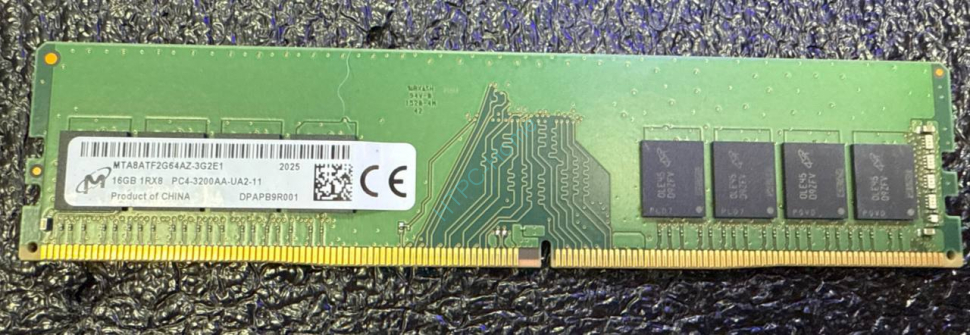 Оперативная память 16Gb Micron  MTA8ATF2G64AZ-3G2E1 DDR4 3200 DIMM фото 1 — HTPC-Home.ru