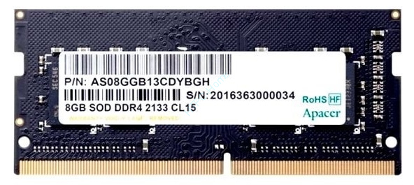 Оперативная память 8Gb Apacer AS08GGB13CDYBGH DDR4 2133 SODIMM  фото 1 — HTPC-Home.ru