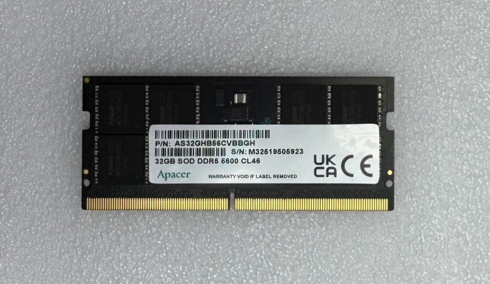 Оперативная память 32Gb Apacer AS32GHB56CVBBGH DDR5 5600 SODIMM фото 1 — HTPC-Home.ru