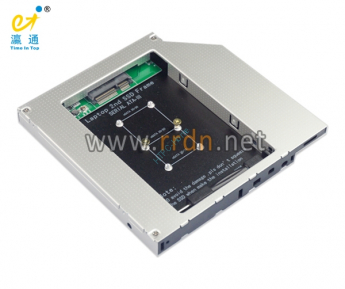 Оптибей для твердотельного накопителя Time In Top Tech. M.2 (NGFF) SSD в SATA отсек оптического привода ноутбука (12.7mm, TITH22A)