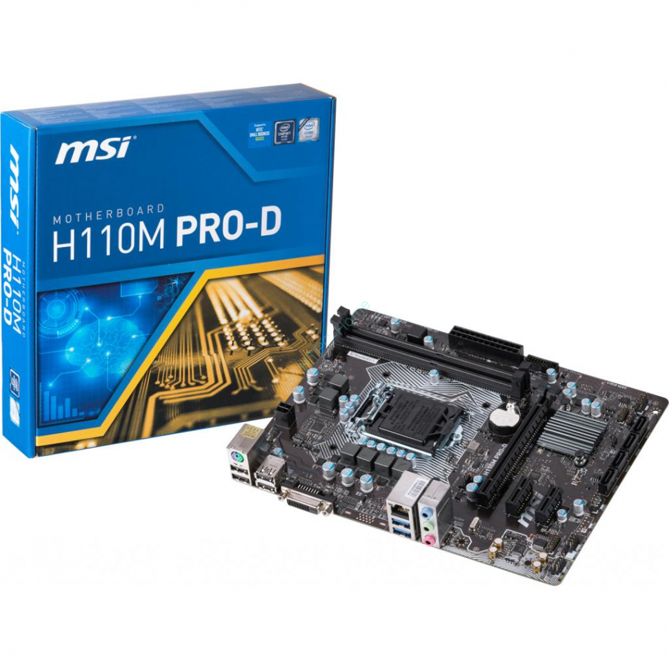 Материнская плата MSI H110M PRO-D LGA1151 MicroATX , купить по цене 2 ...