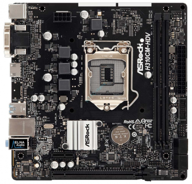 Материнская плата ASRock H310CM-HDV LGA1151v2 MicroATX  — HTPC-Home.ru
