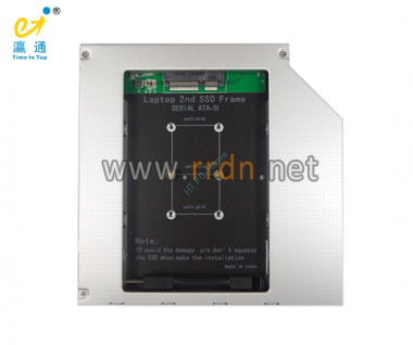 Оптибей для твердотельного накопителя Time In Top Tech. mSATA SSD в SATA отсек оптического привода ноутбука (12.7mm, TITH21A) — HTPC-Home.ru