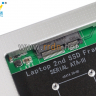 Оптибей для твердотельного накопителя Time In Top Tech. mSATA SSD в SATA отсек оптического привода ноутбука (12.7mm, TITH21A)