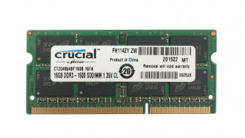 Оперативная память 16Gb Crucial CT204864BF160B DDR3L 1600 SODIMM 