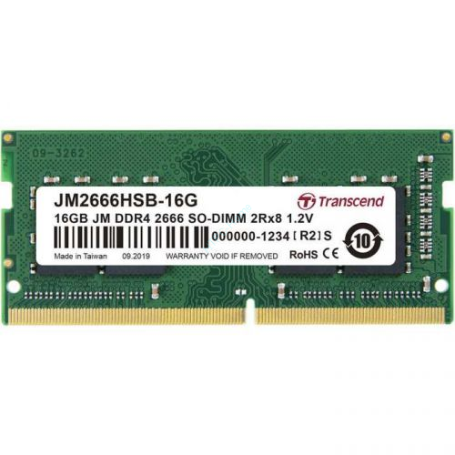 Оперативная память 16Gb Transcend JetRam JM2666HSB-16G DDR4 2666 SO-DIMM  фото 1 — HTPC-Home.ru