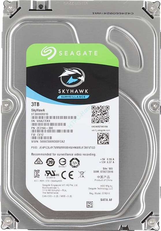 Жесткий диск 3Тb Seagate SkyHawk ST3000VX010 3.5 5900RPM 64MB фото 1 — HTPC-Home.ru