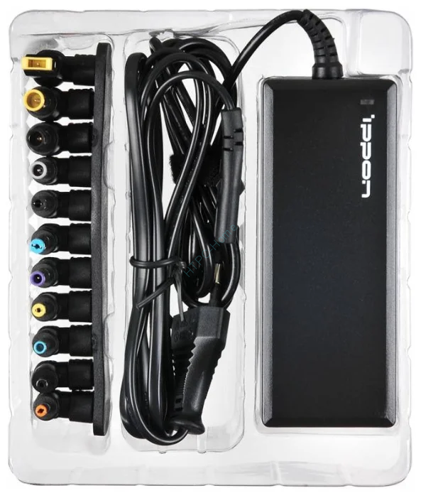 Блок питания Ippon E90 блок питания (18.5-20V, 90W) +11 сменных разъёмов фото 1 — HTPC-Home.ru