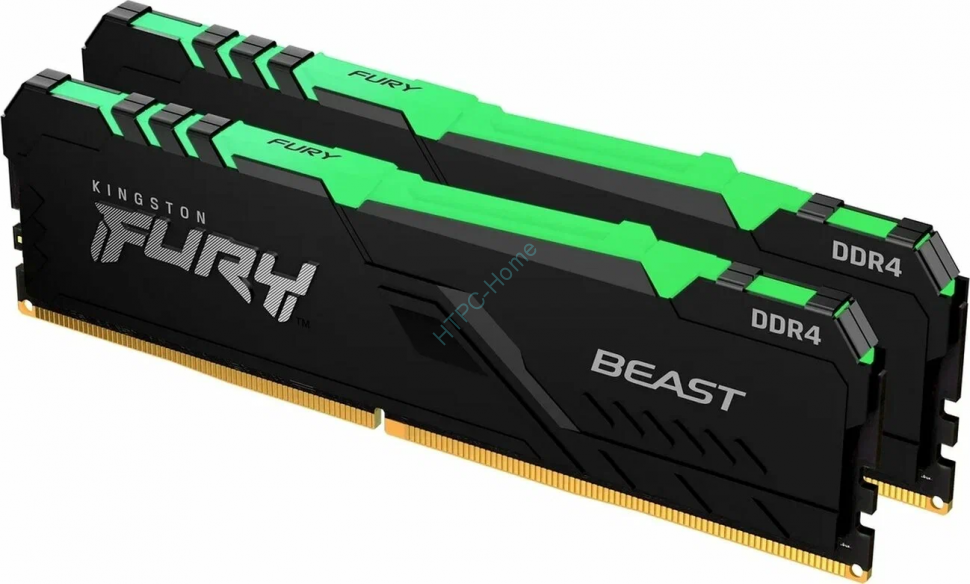 Оперативная память 32Gbx2  Kingston KF432C16BBAK2/64 FURY Beast RGB DDR4 3200 DIMM CL16  фото 1 — HTPC-Home.ru