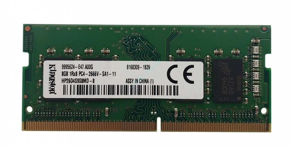 Оперативная память 8Gb Kingston HP26D4S9S8MD-8 DDR4 2666 SODIMM фото 1 — HTPC-Home.ru
