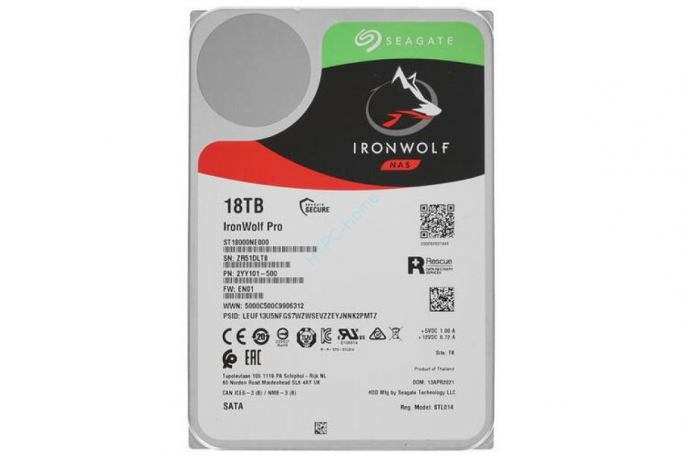 Жесткий диск 18Tb Seagate IronWolf Pro ST18000NE000 3.5" 7200rpm 256Mb фото 1 — HTPC-Home.ru
