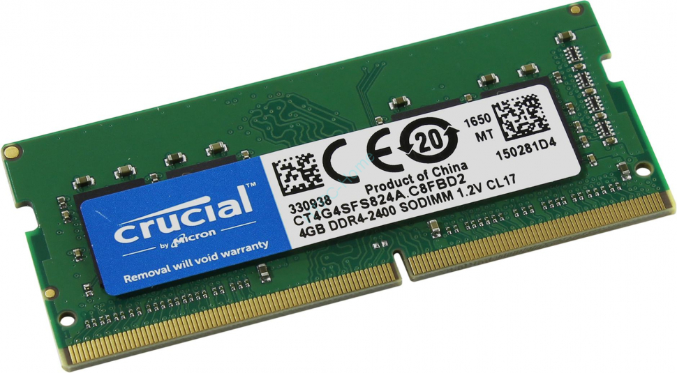 Оперативная память 4GB Crucial CT4G4SFS824A DDR4 2400 SO-DIMM фото 1 — HTPC-Home.ru