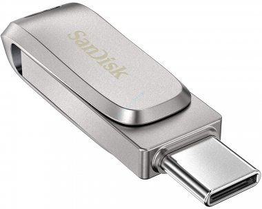 Флешка SanDisk Ultra Dual Drive Luxe USB/Type-C 64 ГБ серебристый SDDDC4-064G-G46 — HTPC-Home.ru