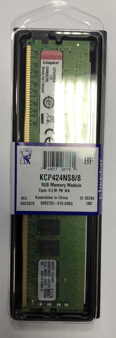 Оперативная память 8Gb Kingston KCP424NS8/8 DDR4 2400 DIMM — HTPC-Home.ru