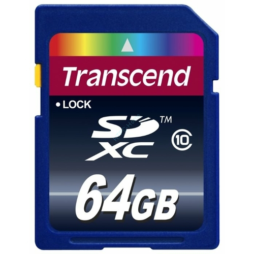 Карта памяти SD Transcend TS64GSDXC10 SDXC Memory Card 64Gb UHS-I U3 фото 1 — HTPC-Home.ru