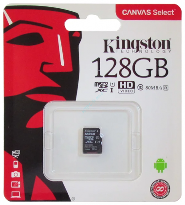 Карта памяти 128Gb Kingston SDCS/128GBSP microSDXC Memory Card  — HTPC-Home.ru
