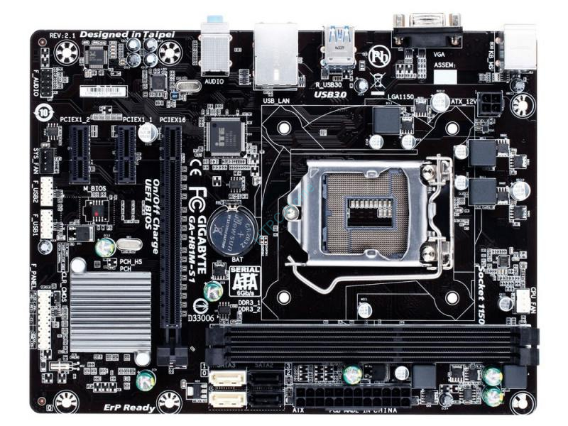 Материнская плата GIGABYTE GA-H81M-S1 LGA1150  фото 1 — HTPC-Home.ru