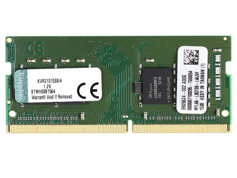 Оперативная память 4Gb Kingston KVR21S15S8/4 DDR4 2133 SO-DIMM фото 1 — HTPC-Home.ru
