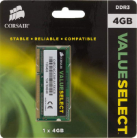 Оперативная память 4Gb Corsair Value Select CMSO4GX3M1A1333C9 DDR3 1333 SODIMM CL9