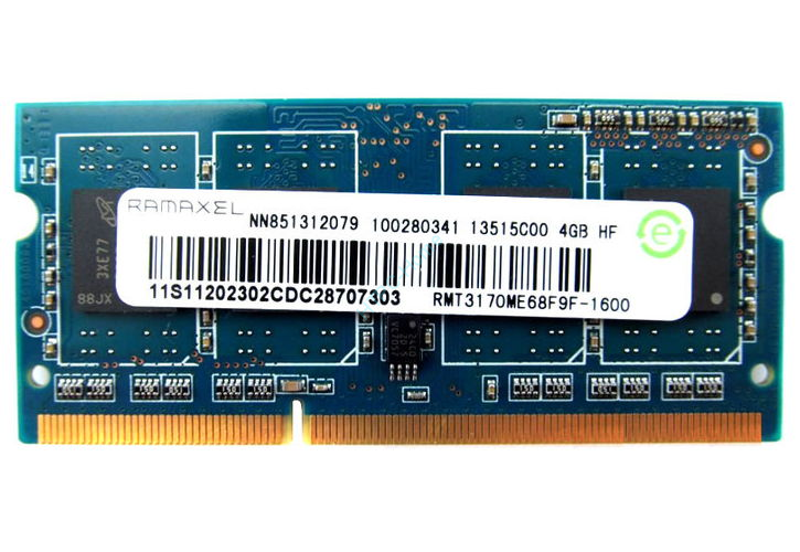 Оперативная память 4Gb RAMAXEL RMT3170ME68F9F-1600 DDR3 1600 SODIMM  фото 1 — HTPC-Home.ru
