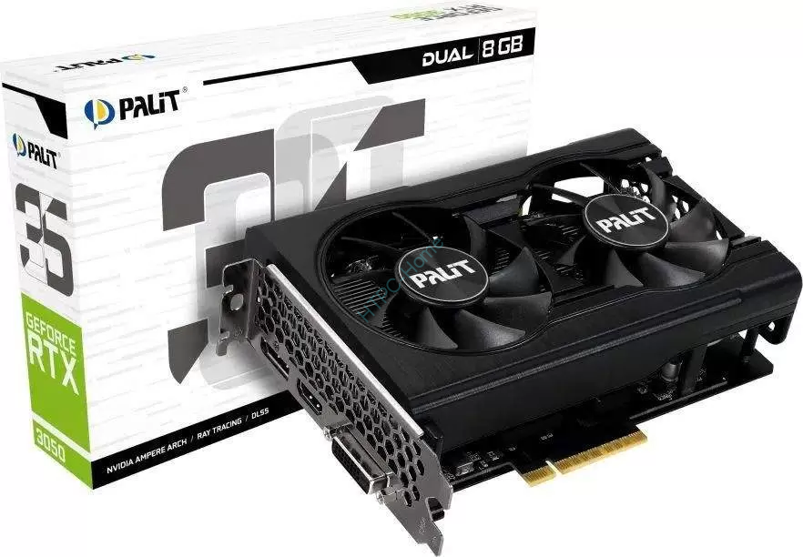 Видеокарта Palit (NE63050018P1-1070D) GeForce RTX 3050 8Gb Dual фото 1 — HTPC-Home.ru