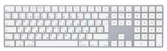 Клавиатура Apple Magic Keyboard with Numeric Keypad MQ052RS/A Silver Bluetooth