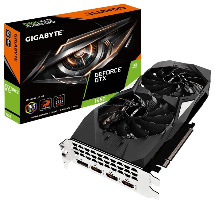 Видеокарта 4096Mb GeForce GTX1650 Gigabyte GV-N1650GAMING OC-4GD фото 1 — HTPC-Home.ru