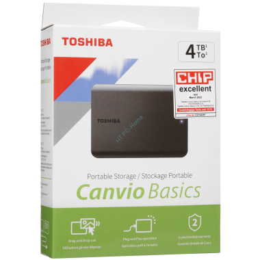 Внешний жесткий диск 4Tb Toshiba Canvio Basics HDTB540EK3CA &mdash; HTPC-Home.ru
