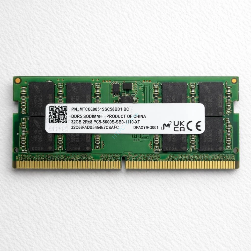 Оперативная память 32Gb Micron MTC16C2085S1SC56BD1 DDR5 5600 SODIMM фото 1 &mdash; HTPC-Home.ru