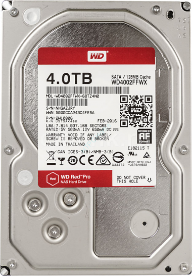 Жесткий диск 4Tb Western Digital Red Pro WD4002FFWX 3.5&quot; 7200rpm 128Mb — HTPC-Home.ru