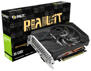 Видеокарта Palit GeForce GTX 1660 1530MHz PCI-E 3.0 6144MB 8000MHz 192 bit DVI HDMI HDCP StormX — HTPC-Home.ru
