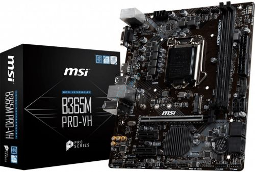 Материнская плата MSI B365M PRO-VH LGA1151 MicroATX 2DDR4 фото 1 — HTPC-Home.ru