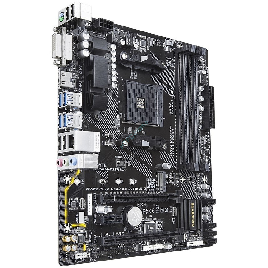 AM4 GIGABYTE GA-A320-DS3 V1.1 (RTL) AM4 < A320 > ATX  фото 1 — HTPC-Home.ru
