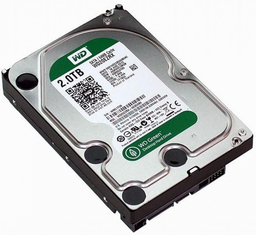 Жесткий диск 2Tb Western Digital WD20EZRX Green 3.5"   фото 1 — HTPC-Home.ru