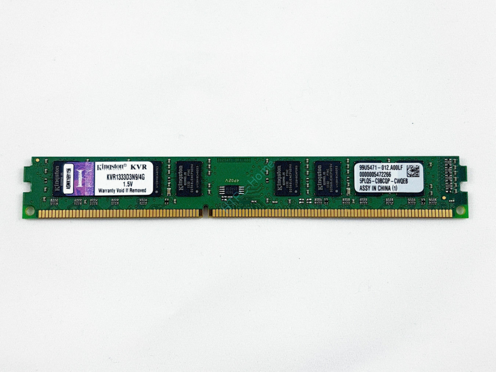 Оперативная память 4Gb Kingston KVR1333D3N9/4G DDR3 1333 DIMM 16 chip Low Profile фото 1 — HTPC-Home.ru