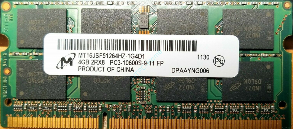 Оперативная память 4Gb Micron MT16JSF51264HZ-1G4D1 DDR3 1333 SO-DIMM 16chip фото 1 — HTPC-Home.ru