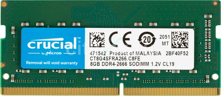 Оперативная память 8GB Crucial CT8G4SFRA2666.C8FE DDR4 2666 SO-DIMM  фото 1 — HTPC-Home.ru