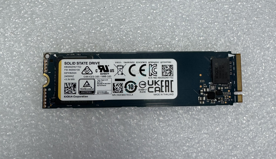 SSD 1Tb Kioxa KBG50ZNV1T02 PCI-E M.2 2280  фото 1 — HTPC-Home.ru