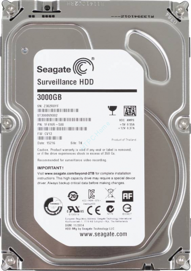 Жесткий диск 3Tb SATA Seagate Surveillance ST3000VX002 3.5&quot; 5900rpm 64Mb  — HTPC-Home.ru