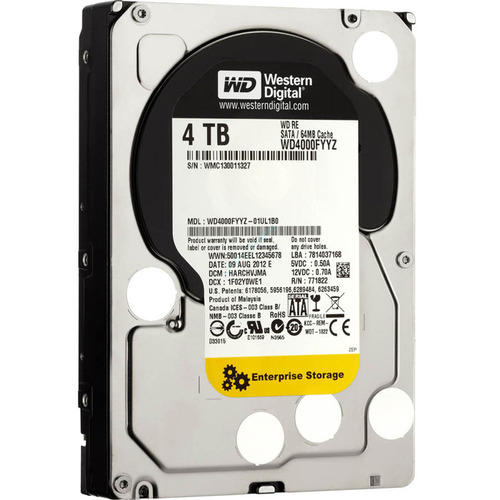 Жесткий диск 4Tb SATA Western Digital RE WD4000FYYZ 3.5" 7200rpm 64Mb фото 1 — HTPC-Home.ru