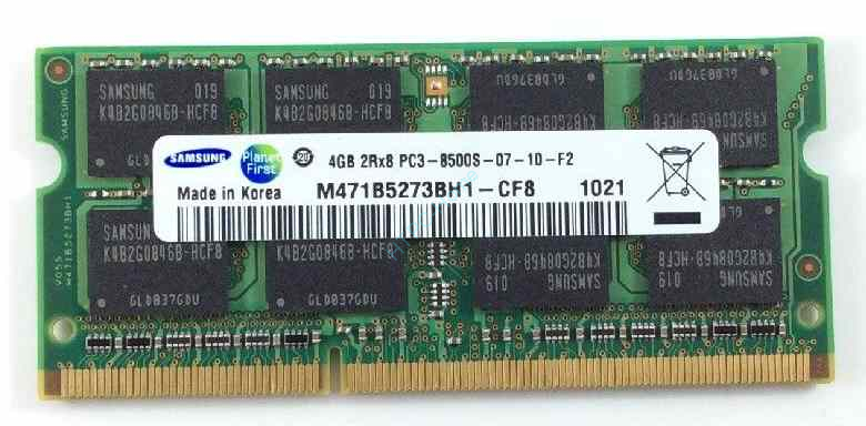 Оперативная память 4Gb Samsung M471B5273BH1-CF8 DDR3 PC3-8500 1066MHz SO-DIMM  фото 1 — HTPC-Home.ru