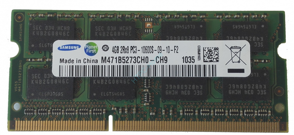 Оперативная память 4Gb Samsung M471B5273DM0-CH9 DDR3 1333 SO-DIMM  фото 1 — HTPC-Home.ru