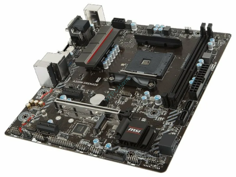 Материнская плата AM4 MSI A320M GRENADE (RTL) mATX  фото 1 — HTPC-Home.ru