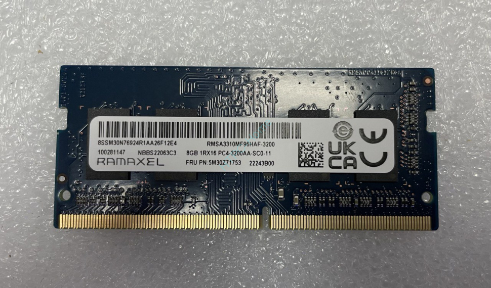 Оперативная память 8Gb Ramaxel RMSA3310MF96HAF-3200 DDR4 3200 SODIMM фото 1 — HTPC-Home.ru