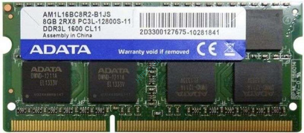 Оперативная память 8Gb ADATA AM1L16BC8R2 DDR3L 1600 SODIMM  фото 1 — HTPC-Home.ru