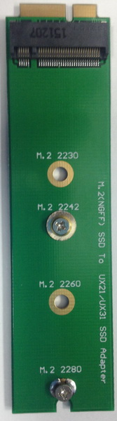 Переходник жесткого диска Sintech Electronic M.2 (NGFF) SSD as ASUS SSD of UX31, UX21, ADATA XM11 (ST5112B)