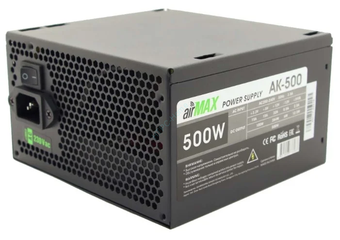 Блок питания Airmax AK-500 500W фото 1 — HTPC-Home.ru