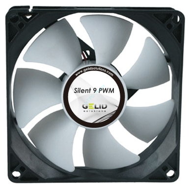 Кулер для корпуса GELID Silent 9 PWM 92x92x25mm, 900-2000rpm фото 1 &mdash; HTPC-Home.ru