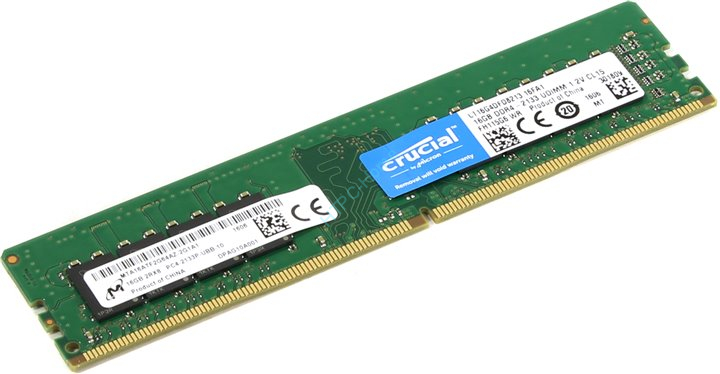 Оперативная память 16Gb Crucial CT16G4DFD8213 DDR4 2133 DIMM фото 1 — HTPC-Home.ru
